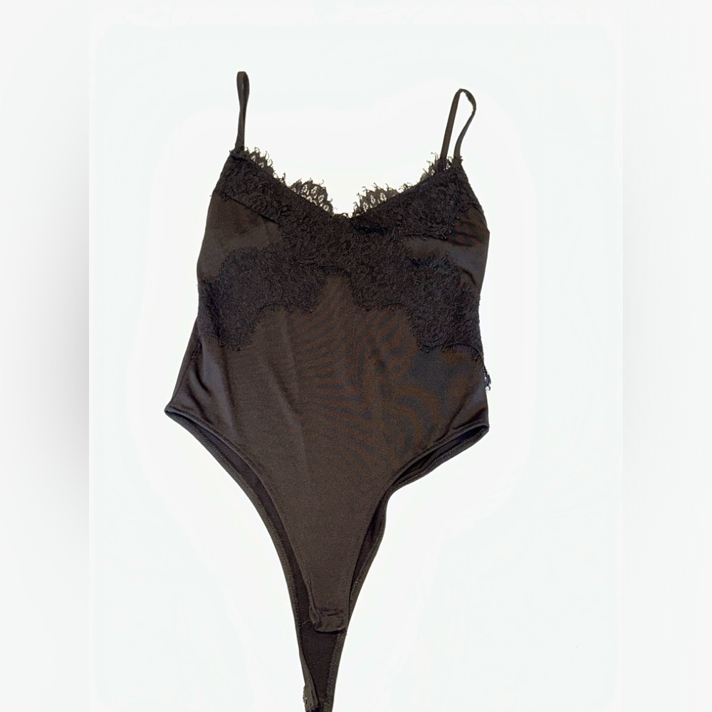 Black lace bodysuit
